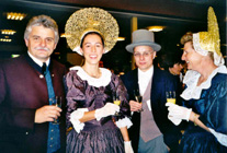 Obmann Herbert Frei mit Ingrid, Christian und Rosmarie